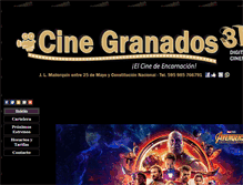 Tablet Screenshot of cinegranados.com